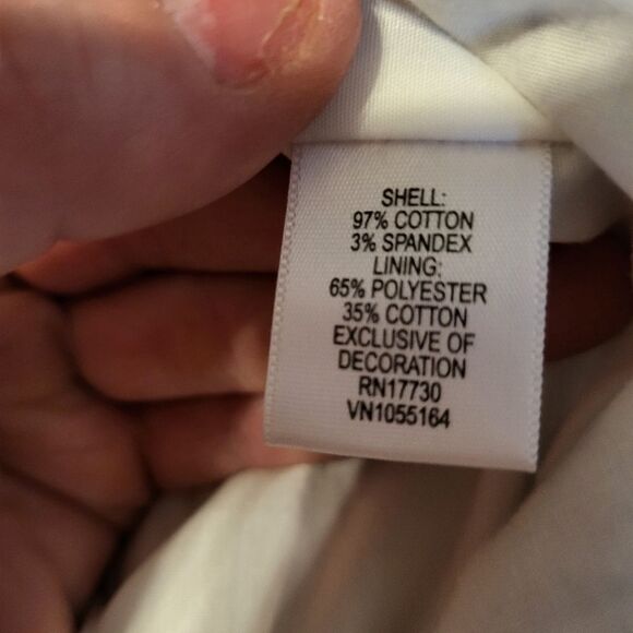 𝅺Isaac Mizrahi blue and white striped lined midi dress sz 12 - Picture 6 of 10